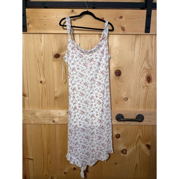Y2K Floral Spaghetti Strap Dress Kirious Los Angeles Size XL - Picture 1 of 7